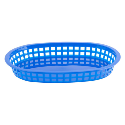 TableCraft Products 1076BL 10-1/2" W x 7" D x 1-1/2" H Chicago Platter Basket - 36/Case