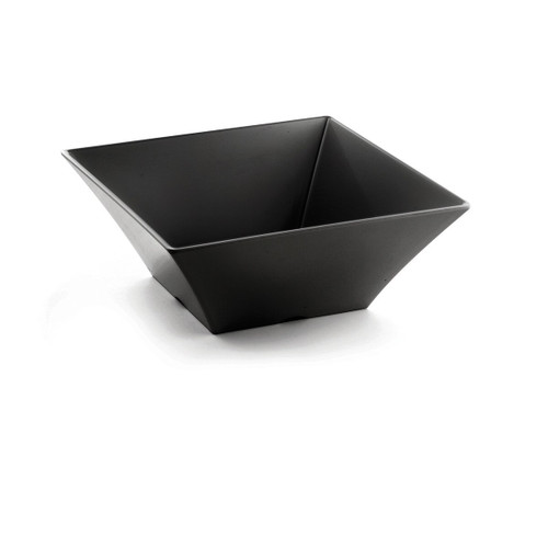TableCraft Products BKMB125 6.75 Qt. Black Square Frostone Collection Bowl