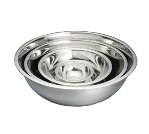 TableCraft Products H827 8 Qt. 13 3/4" Dia. x 4 1/2" Stainless Steel Mixing Bowl
