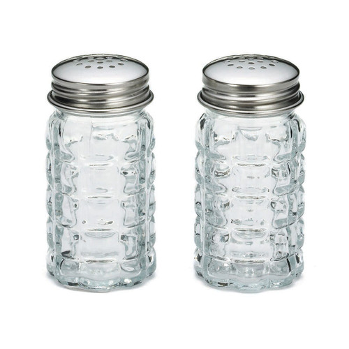 TableCraft Products 163S&P-2 1 1/2 Oz. 1 9/16" Dia. x 3 9/16"H Nostalgia Glass Salt/Pepper Shaker
