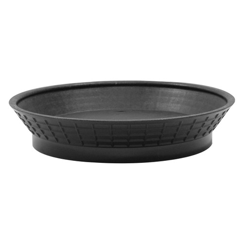 TableCraft Products 15759BK Black with Base Polypropylene Platter Basket - 12/Case