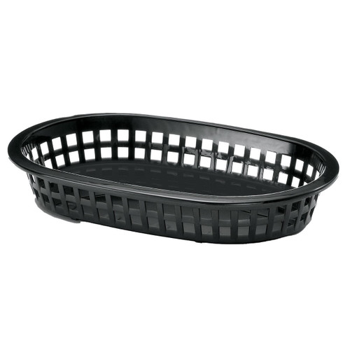 TableCraft Products 1073BK 9 1/4" W x 6" D x 1 1/2" H A La Carte Platter Basket