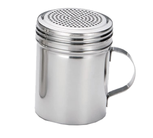 TableCraft Products H159 10 Oz. 2 3/4" Dia. x 3 3/4"H Stainless Steel Dredge With Handle