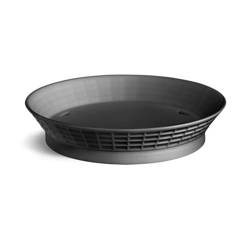 TableCraft Products 157510BK 10 1/2" Dia. x 2"H Black Platter Basket