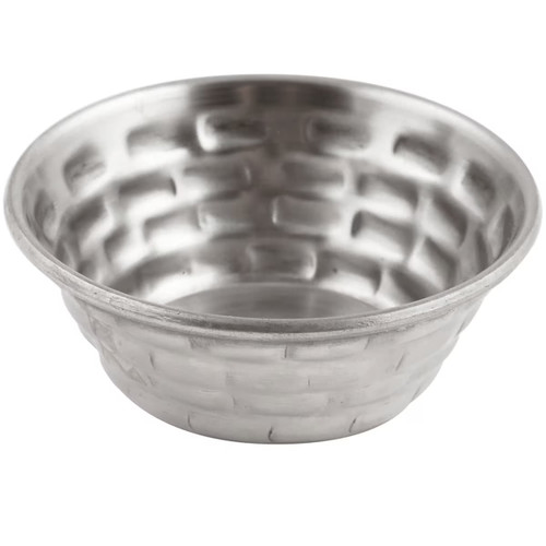 TableCraft Products GRSS1 1 1/2 Oz. 2 1/4" Dia. x 1"H Round Stainless Steel Brickhouse Collection Ramekin