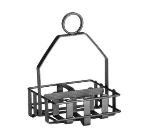 TableCraft Products 606RBK 1 - 5/8" Black Condiment Rack
