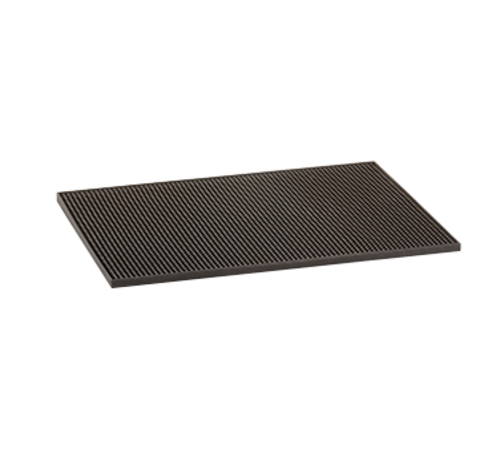 TableCraft Products 1218BR 12" D x 18" W Brown Rubber Service Mat