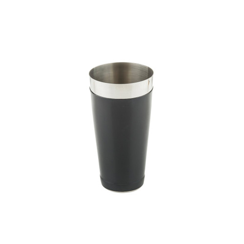 TableCraft Products 10372 Black 28 Oz. Vinyl Coating Stainless Steel Bar Shaker