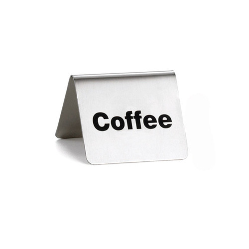 TableCraft Products B1 2 1/2" x 2" Stainless Steel "Coffee" Buffet Tent