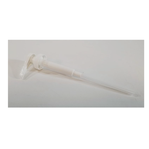 TableCraft Products 10526 White 1/4 Oz. 9 1/4" Dip Tube & 38mm Cap Polypropylene Standard Pump Only