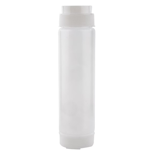 TableCraft Products 16SV 16 oz Clear Valve Top Squeeze Bottle - 12/Case