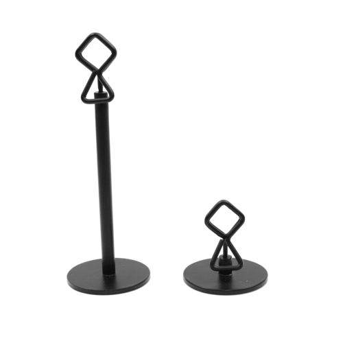 TableCraft Products BKC2202 2" Black Number or Card Holder Stand
