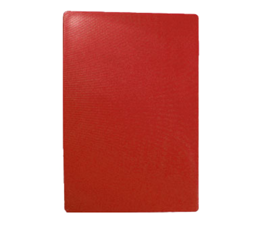TableCraft Products CB1218RA 12" W x 18" D x 1/2" H Red Polyethylene Cutting Board