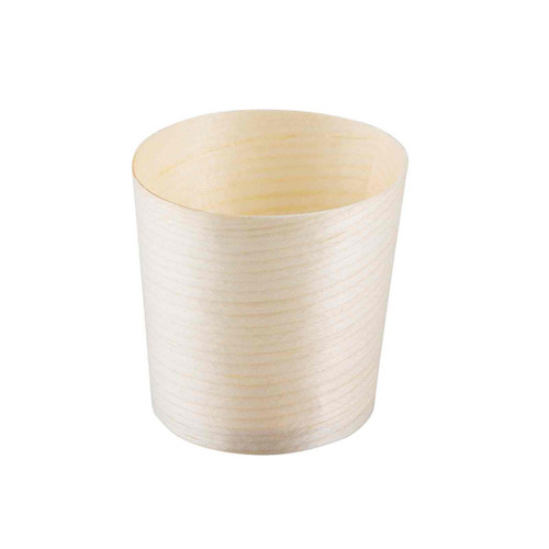 TableCraft Products BAMDCP1 4 Oz. Pinewood Small Cash & Carry Disposable Serving Cup - 12 Packs of 50