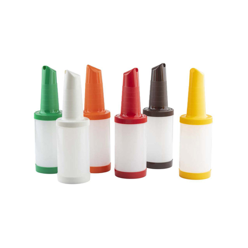 TableCraft Products 10285A Assorted Color-Coded Neck Spouts Pourmaster Complete Unit