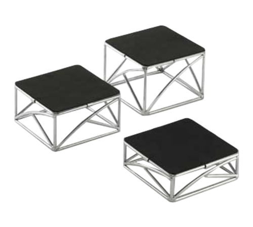 TableCraft Products CR3 6" x 6" 3 Piece Square Riser Set