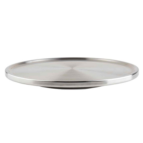 TableCraft Products H820P 13" Dia. x 1/2"H Stainless Steel Cake Plate
