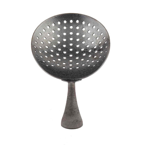 TableCraft Products 10557 3 3/16" W x 1 1/8" D x 6 1/4" H Black Acid Etch Finish Stainless Steel Julep Strainer