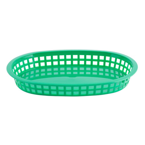TableCraft Products 1076G 10 1/2" W x 7" D x 1 1/2" H Chicago Platter Basket - 36/Case