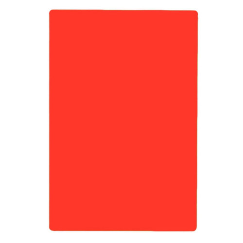 TableCraft Products CB1824RA 18" W x 24" D x 1/2" H Red Polyethylene Cutting Board