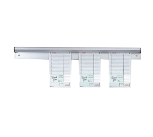 TableCraft Products 5512 12 1/4" W x 1" D x 2 1/4" H Aluminum Cash & Carry Order Rack