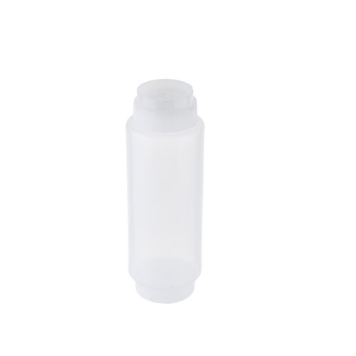 TableCraft Products 32SV 32 Oz. 3 1/4" W x 3 1/4" D x 9 3/4" H Clear Invertatop Squeeze Dispenser