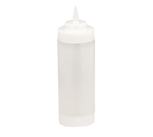 TableCraft Products 11663CF 16 Oz. Clear SelecTop WideMouth Squeeze Bottle