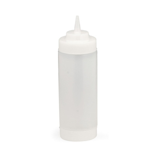 TableCraft Products 11663CF 16 Oz. Clear SelecTop WideMouth Squeeze Bottle