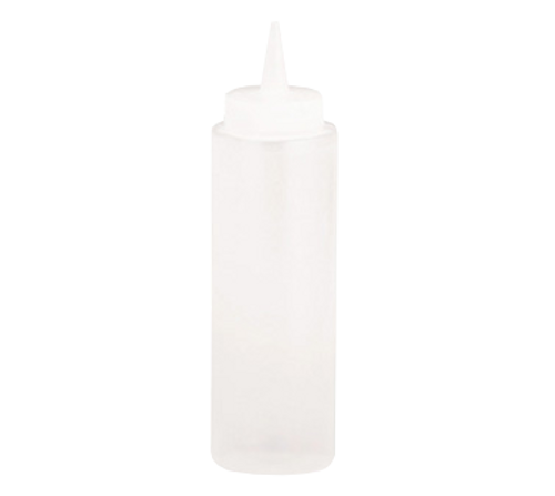 TableCraft Products 108C 8 oz Clear Natural Cone Squeeze Bottle