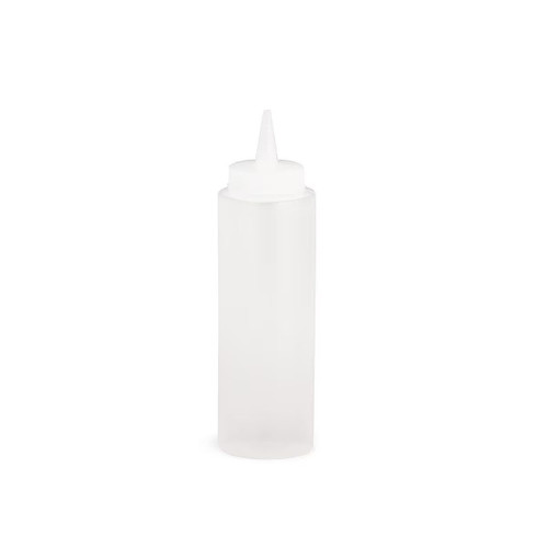 TableCraft Products 108C 8 oz Clear Natural Cone Squeeze Bottle