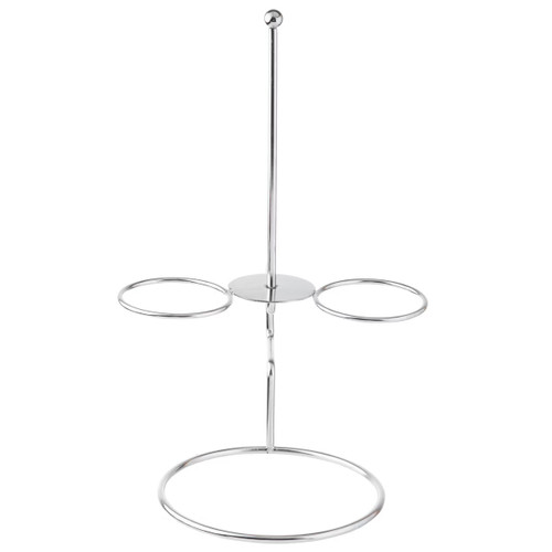 TableCraft Products 10460 4" W x 4" Dx 7" H Mirror Finish Stainless Steel Onion Ring Tower