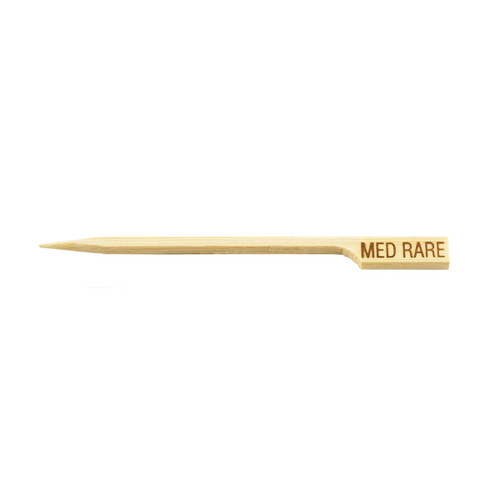 TableCraft Products MEDRARE 3 1/2" Bamboo Cash & Carry Meat Marker Pick - 12 Cases of 100