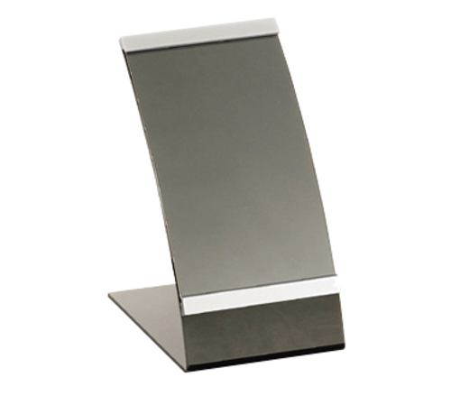 TableCraft Products AS46 4" W x 4.5" D x 7" H Acrylic Curved Menu Holder