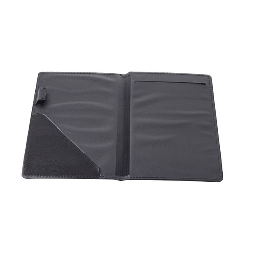 TableCraft Products 59BK Black Vinyl Check Presenter with Credit Card Holder
