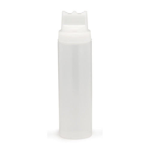 TableCraft Products 12463C3 24 Oz. Clear SelecTop WideMouth Squeeze Bottle