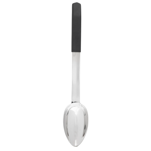 TableCraft Products AM5333BK 2 Oz. Solid Stainless Steel Antimicrobial Spoon With Black Vinyl Coated Handle