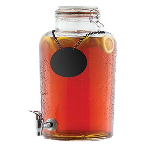 TableCraft Products BDG2000 2 1/2 Gallon Single Glass Cash & Carry Rustic Country Beverage Dispenser