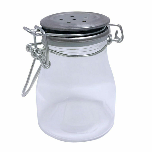 TableCraft Products H3S&P 3 1/2 Oz. 2 1/4" Dia. x 3 1/4"H Clear Glass Cash & Carry Salt/Pepper Shakers