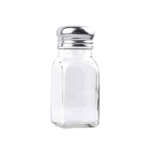 TableCraft Products 154S&P-2 2 Oz. Square S&P Stainless Steel Tops Shakers
