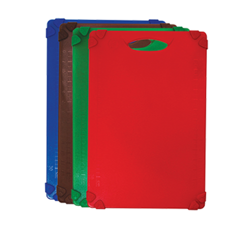 TableCraft Products CBG1824AYL 18" W x 24" D x 1/2" H Plastic Cash & Carry Grippy Cutting Board