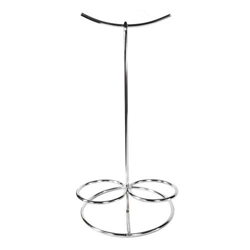TableCraft Products 10461 6" W x 6" D x 12" H Mirror Finish Stainless Steel Pretzel & Onion Ring Tower