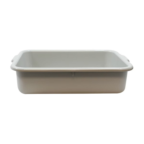 TableCraft Products 1529G 21 1/2" W x 15 3/4" D x 5" H Gray Tote Box