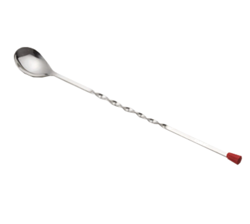 TableCraft Products 501K 11" Stainless Steel Bar Spoon With Red Knob