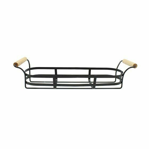 TableCraft Products CJS12R 18.25" x 5" x 4.5" Black Jar Wire Rack With handles