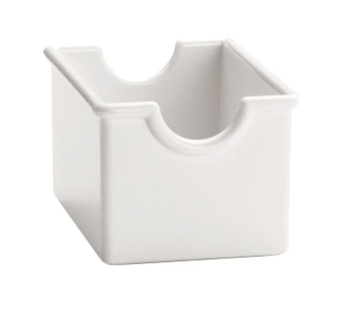 TableCraft Products 56W 3 1/4" x 2 1/2" x 2" White Plastic Sugar Packet Rack