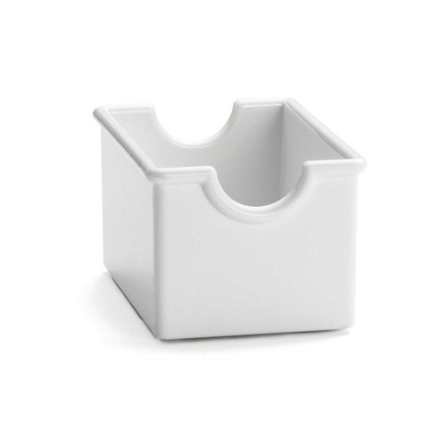 TableCraft Products 56W 3 1/4" x 2 1/2" x 2" White Plastic Sugar Packet Rack