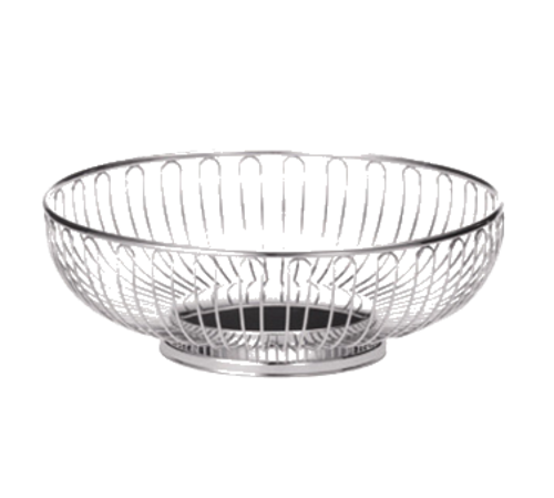 TableCraft Products 4170 Round Chrome Plated Cash & Carry Chalet Basket