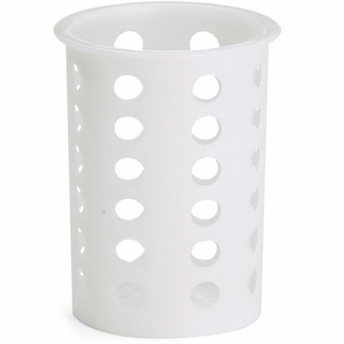 TableCraft Products PP33 4 1/4" Dia. x 5 1/2"H Polypropylene Flatware Cylinder