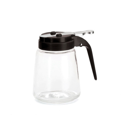 TableCraft Products 1370BK 8 Oz. Black ABS Top Modern Glass Dispenser