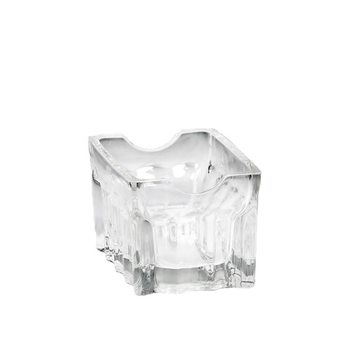 TableCraft Products H121 3 1/4" x 2 1/2" x 2" Fluted Glass Cash & Carry Sugar Packet Rack